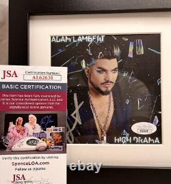 Adam Lambert Signed High Drama CD AUTOGRAPHED JSA Framed Display Queen Lead Sing