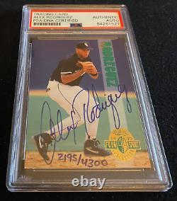 Alex Rodriguez Signed Autograph 1993 Classic 4 Sport Card PSA DNA 2195/4300