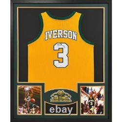Allen Iverson Signed Framed Jersey JSA Autographed Bethel High School