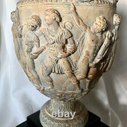 Alva Museum Replica Townley Vase Urn Sculpture Signed 1980 14 High Heavy