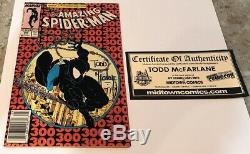 Amazing Spider-Man #300 1st Venom 1988 signed by Todd McFarlane High grade
