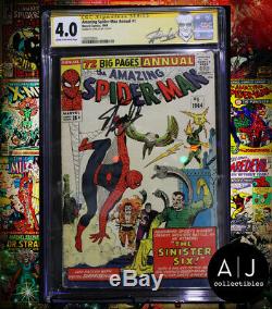 Amazing Spider-Man Annual #1 CGC 4.0 STAN LEE SIGNED! (Marvel) HIGH RES SCANS