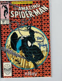 Amazing Spiderman 300 1st full app of Venom Signed by Todd McFarlane HIGH GRADE