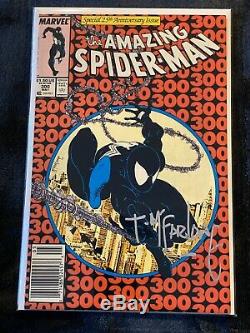 Amazing Spiderman 300 High Grade Venom Signed Todd McFarlane Not CGC Newsstand