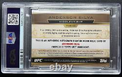 Anderson Silva 2012 UFC Triple Threads Patch Auto Gold /9 PSA 8 Pop 1, 0 High