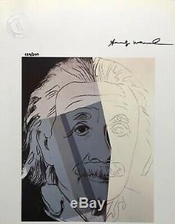 Andy Warhol Original Hand Signed Print with COA- High Resale Value