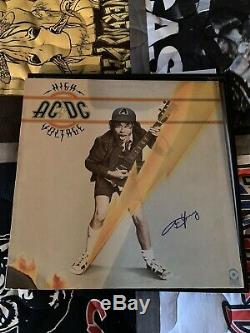 Angus Young AC/DC Signed Autograph High Voltage Album Record LP JSA COA