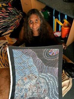 Anna Petyarre (Pitjara), Highly collectable Aboriginal art. Inc, COA and Photo's