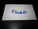 Anthony Edwards Signed Autographed 3x5 Index Card-signed In High School 2019- #1