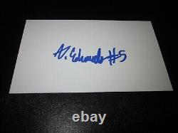 Anthony Edwards Signed Autographed 3x5 Index Card-signed In High School 2019- #1
