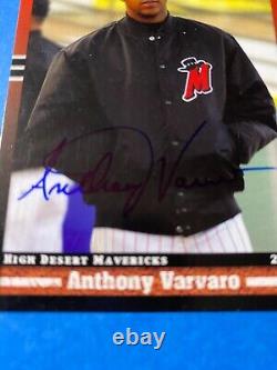 Anthony Varvaro 2008 High Desert Auto Signed Braves Red Sox 9/11 Deceased Rare