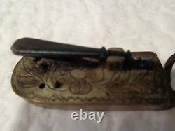 Antique 19th. C Civil War Era Surgical Brass Bleeder Highly Engraved Signed ROLR