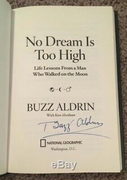 Apollo 11 Astronaut Buzz Aldrin Signed Autographed No Dream Is Too High withPROOF