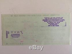 Artist Bob Ross Hand Signed Check 1987 Rare Signature Highly Collected Loved