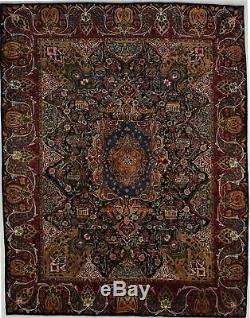 Astonishing Pictorial Signed Kashmar Oriental Wool Rug Area Carpet 10X13