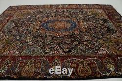 Astonishing Pictorial Signed Kashmar Oriental Wool Rug Area Carpet 10X13