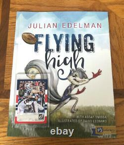 Auto Signed 2015 Donruss & Flying High Book New England Patriot Julian Edelman
