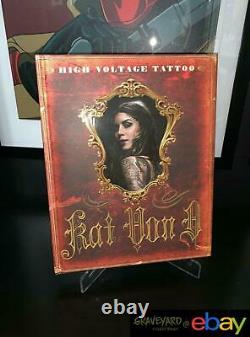 Autographed Hardcover Signed Kat Von D High Voltage Tattoo and Miami Ink Book