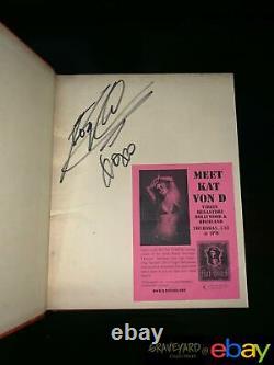 Autographed Hardcover Signed Kat Von D High Voltage Tattoo and Miami Ink Book