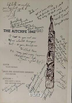 Autographed Mel Tormé 1942 signed yearbook Hyde Park High School Chicago Aitchpe