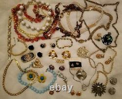 BIG LB ALL Vintage High End Jewelry Lot Signed Trifari Whiting Sosib Jone Rivers