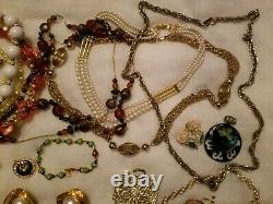 BIG LB ALL Vintage High End Jewelry Lot Signed Trifari Whiting Sosib Jone Rivers