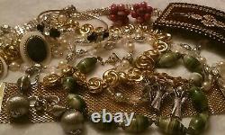 BIG LB ALL Vintage High End Jewelry Lot Some Signed Napier Crown Trifari JJ 70+P