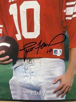 BRETT FAVRE 4 Signed Autograph 16x26 Shadow Box High School Photo & Mini Helmet