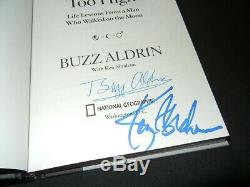 BUZZ ALDRIN Signed Autograph NO DREAM IS TOO HIGH Book MOON WALKER with PROOF