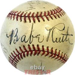 Babe Ruth Signed Baseball Sweet Spot PSA Large Bold High Grade New York Yankees
