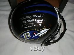 Baltimore Raven Justin Tucker-autographed Ravens Full Helmet- Jsa-mile High Mir