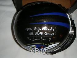 Baltimore Raven Justin Tucker-autographed Ravens Full Helmet- Jsa-mile High Mir