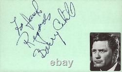 Barry Cahill Signed Auto 3x5 Index Card Hang em High