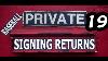 Baseball Private Signings 19 5 Returns From Recent Baseball Private 3 Hall Of Famers