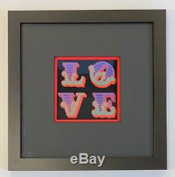Ben Eine'Love' Signed Mini Lenticular Print! High Quality Gallery Framing