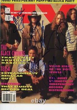 Black Crowes Chris Robinson Signed Autographed High Voltage Magazine BAS LOA