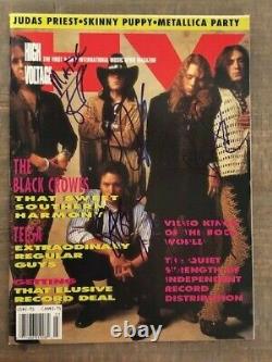 Black Crowes Chris Robinson Signed Autographed High Voltage Magazine BAS LOA