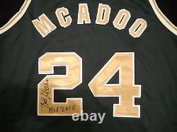 Bob McAdoo Autographed Smith High School Jersey Braves Tarheels/ JSA