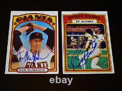 Bobby Bonds 1972 Topps Hi #712 Autographed SF Giants Card'70s Auto High Number