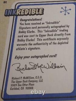 Bobby Clarke Certified Autograph Inkredible Upper Deck Retro 99 High Grade NM-M