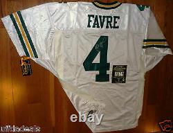 Brett Favre 4 Autographed Wilson Authentic Pro Line Green Bay Packers Jersey Coa