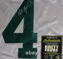 Brett Favre 4 Autographed Wilson Authentic Pro Line Green Bay Packers Jersey Coa