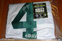 Brett Favre 4 Autographed Wilson Authentic Pro Line Green Bay Packers Jersey Coa