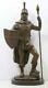 Bronze Roman Centurion Soldier Solid Marble Base 42cm High Signed