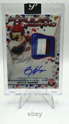 Bryce Harper 2023 Topps Pristine Popular Demand Autograph 15/15 GAME USED PATCH
