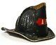 CAIRN'S VINT AFD ATTLEBORO MA ALUM FIRE HELMET WithLEATHER SHIELD/BRASS HIGH EAGLE