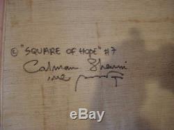CALMAN SHEMI Signed Square of Hope #7 SoftArt with high end hanger Free Ship