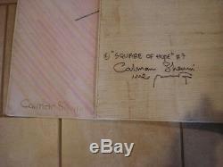 CALMAN SHEMI Signed Square of Hope #7 SoftArt with high end hanger Free Ship