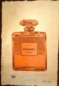 CHANEL No5, Limited Edition Print 22'x 15'x Hand Signed By Fairchild Paris