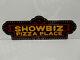 CHUCK E CHEESE SHOWBIZ PIZZA PLACE Steel Enamel Sign. 7 7/8 High by 24 Wide